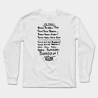 Cheat Sheet for Drummers Long Sleeve T-Shirt